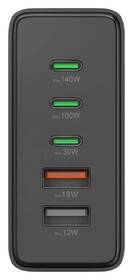 Nabíječka do sítě Hama GaN, 3x USB-C PD, 2x USB-A (1x QC), 140 W černý

 obrázek produktu 6 z 9