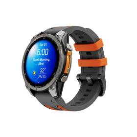 Řemínek Cubenest Premium Silicone Garmin QuickFit Band 22mm šedý/oranžový

 obrázek produktu 2 z 5