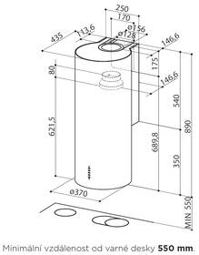 Odsavač par Faber CYLINDRA GLOSS PLUS EV8 WH A37 bílý

 obrázek produktu 3 z 3