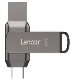 USB Flash Lexar JumpDrive D400 Dual, 64GB šedý

 obrázek produktu 1 z 6