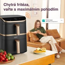 Fritéza horkovzdušná COSORI DC123S TurboTower Pro, 10,8 l černý

 obrázek produktu 9 z 10