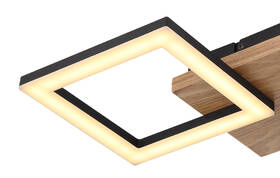 Stropní svítidlo GLOBO Kerry, LED, 18W černé/dřevo

 obrázek produktu 3 z 4