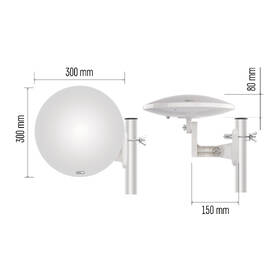 Anténa EMOS VILLAGE MOON–V900, DVB-T2, FM, DAB, filtr LTE/4G/5G bílá

 obrázek produktu 10 z 11