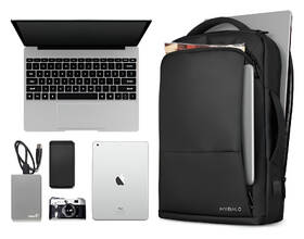 Batoh na notebook MYBALO Madrid černá barva
