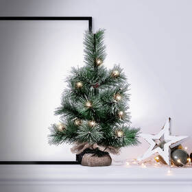 Vánoční stromeček Solight 45cm, 15LED, 3x AA, IP44, časovač 

 obrázek produktu 1 z 3
