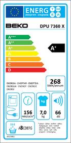 Sušička prádla Beko DPU 7360 X bílá barva
