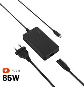 Napájecí adaptér FIXED GaN USB-C, PD 3.0, 65 W + 4x adaptér černý

 obrázek produktu 1 z 10