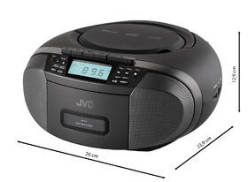 Radiomagnetofon s CD JVC RC-E444B černý

 obrázek produktu 1 z 8