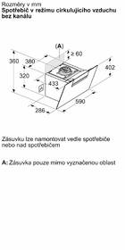 Odsavač par Bosch DWK67FN60 černá barva
