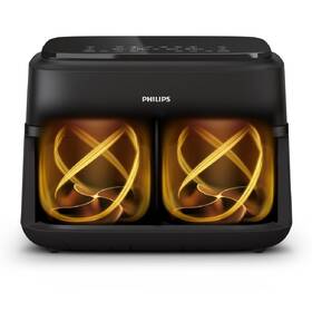 Fritéza horkovzdušná Philips Airfryer 1000 Series Dual basket 7,1 l, NA150/00 černá barva
