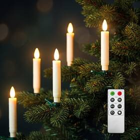 Vánoční osvětlení Solight Sada LED, 10x svíčka, 1xAAA bílé

 obrázek produktu 3 z 7