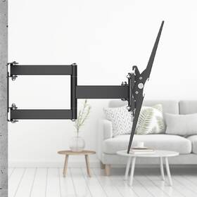 Držák TV Hama polohovatelný, pro úhlopříčky 32" až 84", nosnost 50kg černý

 obrázek produktu 7 z 9