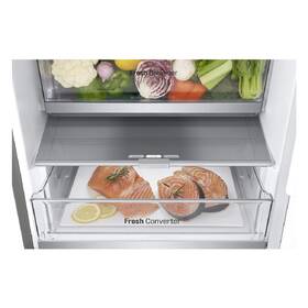 Chladnička s mrazničkou LG GBV7280BPY stříbrná barva
