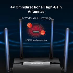 Router Mercusys MR25BE Wi-Fi 7 BE3600 černá barva
