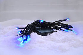 Vánoční osvětlení Solight 20 LED, 2m, řetěz, 3xAA, modré světlo, zelený kabel 

 obrázek produktu 2 z 3