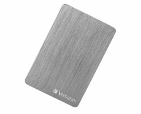 Externí pevný disk 2,5" Verbatim ALU Slim 1TB USB 3.2 šedá barva
