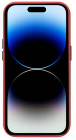 Kryt na mobil RhinoTech MAGcase Eco s podporou MagSafe na Apple iPhone 14 červená barva
