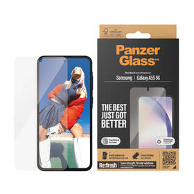 Tvrzené sklo PanzerGlass Ultra-Wide Fit na Samsung Galaxy A55 5G s instalačním rámečkem 

 obrázek produktu 1 z 3
