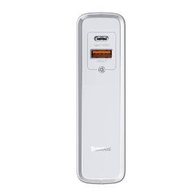 Nabíječka do sítě Baseus Power Station GaN 2v1 QC USB, USB-C a powerbanka 10000mAh 45W + USB-C kabel 1m bílá

 obrázek produktu 1 z 6