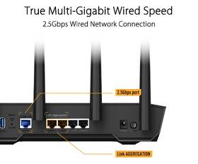 Router Asus TUF-AX4200 černá barva
