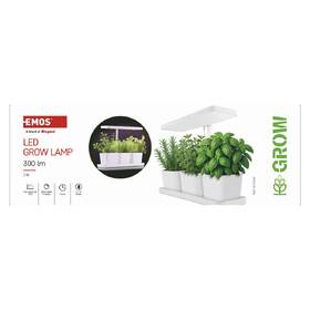 Lampa pro pěstování EMOS na bylinky, 7 W, stmívání, LED integrované, IP20 bílá

 obrázek produktu 7 z 9