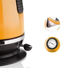 Rychlovarná konvice Klarstein TK7-Aquavita Chalet oranžová 

 obrázek produktu 3 z 5