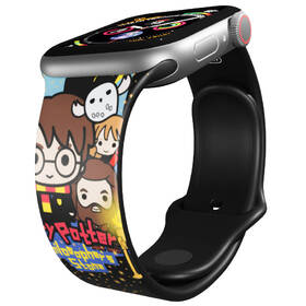 Řemínek Harry Potter na Apple Watch 42/44/45/49 mm - motiv a Kámen mudrců charms, černý 

 obrázek produktu 2 z 3