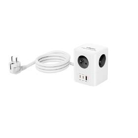 Rozbočovací zásuvka Cubenest PowerCube 4xAC, PD 30W, 2xC,1xA, 1.5m kabel šedá/bílá

 obrázek produktu 4 z 5