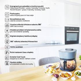 Fritéza horkovzdušná Lauben Glass&SteamAir® Fryer 4500BG 

 obrázek produktu 10 z 16