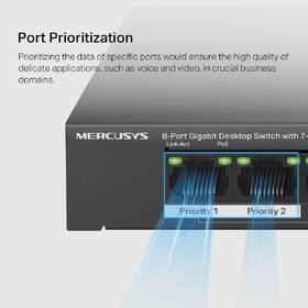 Switch Mercusys MS108GP 

 obrázek produktu 7 z 9