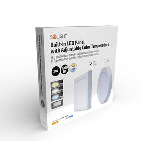 Stropní svítidlo Solight CCT, přisazené, 24 W, 900 lm, čtvercové bílé

 obrázek produktu 6 z 6