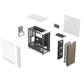 Case FRACTAL DESIGN North XL Chalk White Tempered Glass Clear Tint 

 obrázek produktu 11 z 13