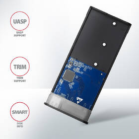 Externí rámeček Axagon RAW box USB-C 3.2 Gen 2, M.2 NVMe & SATA SSD stříbrný

 obrázek produktu 7 z 9