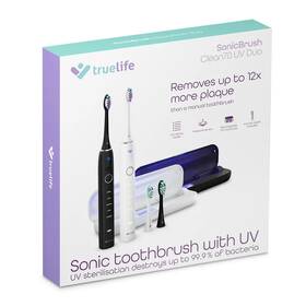 Set zubních kartáčků TrueLife SonicBrush Clean70 UV Duo černý/bílý

 obrázek produktu 10 z 13