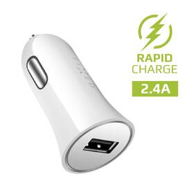 Adaptér do auta FIXED 1x USB, 2,4A + micro USB kabel bílý

 obrázek produktu 1 z 4