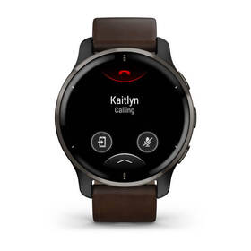 Chytré hodinky Garmin Venu 2 Plus - Slate/ Brown Leather Band 

 obrázek produktu 1 z 6