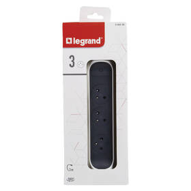 Kabel prodlužovací Legrand 3x zásuvka, s vypínačem, 3m černý/bílý

 obrázek produktu 4 z 4