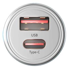 Adaptér do auta 3mk Hyper USB-C/USB-A 45W stříbrný

 obrázek produktu 2 z 8