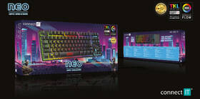 Klávesnice Connect IT NEO Compact CKB-3589-CS, CZ/SK černá barva
