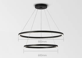 Závěsné svítidlo IMMAX NEO FINO SMART 2 kruhy, 60+80cm, 93W, Zigbee 3.0, TUYA černé

 obrázek produktu 5 z 12