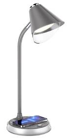Stolní LED lampička IMMAX FINCH, Qi nabíjení, 9W stříbrná/šedá

 obrázek produktu 3 z 17