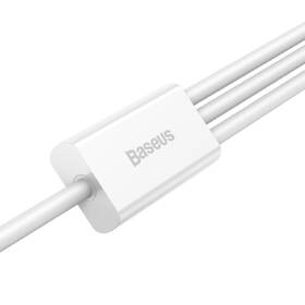 Kabel Baseus Superior 3v1 USB/microUSB+Lightning+USB-C, 3,5A, 1,5m bílý

 obrázek produktu 2 z 4