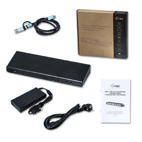 Dokovací stanice i-tec USB 3.0 / USB-C / Thunderbolt 3 Dual Display + Power Adapter 100W 

 obrázek produktu 4 z 6