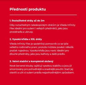 Sušák na prádlo Vileda Infinity FLEX (168894) 

 obrázek produktu 7 z 12