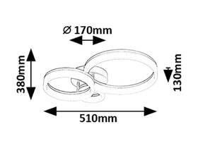 Stropní svítidlo Rabalux AMILIA 71387, 24W chrom

 obrázek produktu 5 z 6
