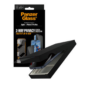 Tvrzené sklo PanzerGlass Privacy na Apple iPhone 17 Pro Max Pro s bezprašným aplikačním boxem 

 obrázek produktu 3 z 4
