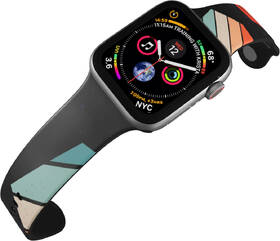 Řemínek Mi-Band na Apple Watch 42/44/45/49 mm - motiv Pentagon, černý 

 obrázek produktu 3 z 3