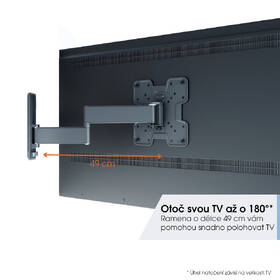 Držák TV Vogel’s TVM 3243W polohovatelný, pro úhlopříčky 19" až 43", nosnost 15 kg bílý

 obrázek produktu 5 z 13