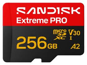 Paměťová karta SANDISK 256GB UHS-I U3 (250R/170W) + SD apaptér 

 obrázek produktu 1 z 3
