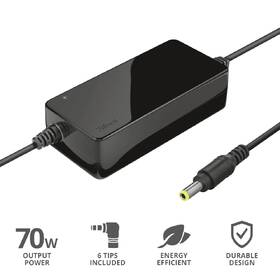 Napájecí adaptér Trust Primo, univerzální, pro notebooky, 70W 

 obrázek produktu 2 z 4